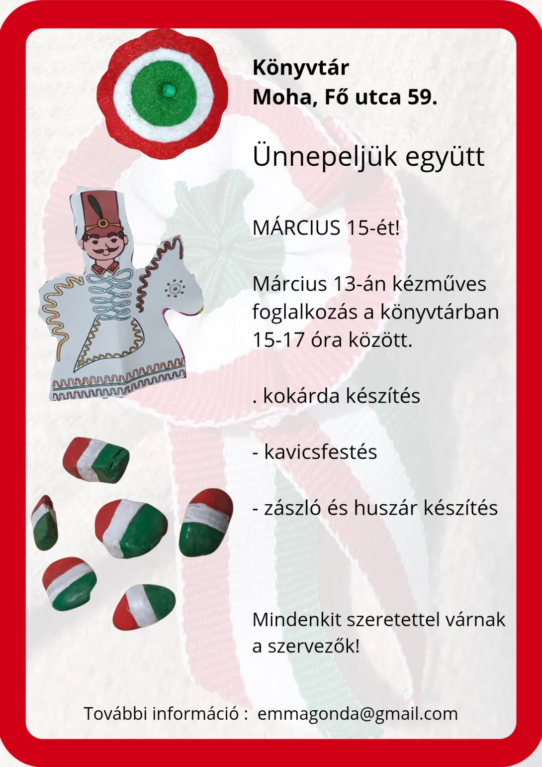 Márciusi kézműves foglalkozás